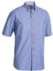 BISLEY LADIES CHAMBRAY SHIRT SHORT SLEEVE