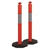 BOLLARD ORANGE HI VIS AND BASE 8KG