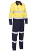 BISLEY TAPED HI VIS COVERALL WITH WAIST ZIP OPENING