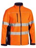 BISLEY TAPED HI VIS SOFT SHELL JACKET 