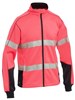 BISLEY MENS TAPED HI VIS ZIP FRONT FLEECE