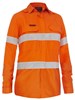 BISLEY APEX 185 WOMENS TAPED HI VIS RIPSTOP FR VENTED SHIRT