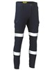 BISLEY FLX  MOVE TAPED STRETCH DENIM CARGO CUFFED PANTS