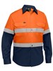 BISLEY INDUSTRIAL TAPED HI VIS COOL LIGHTWEIGHT COTTON VENTED DRILL SHIRT