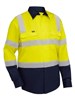 BISLEY MENS TAPED BIOMOTION HI VIS COOL LIGHTWEIGHT VENTED SHIRT