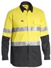 BISLEY RIPSTOP SHIRT LONG SLEEVE HI VIS W 3M TAPE