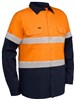 BISLEY MENS TAPED HI VIS COTTON RIPSTOP VENTED SHIRT