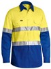 BISLEY HI VIS LWEIGHT DRILL SHIRT WTAPE