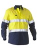 BISLEY RECYCLE TAPED TWO TONE HI VIS DRILL SHIRT