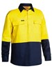 BISLEY HI VIS CLOSED FRONT DRILL SHIRT
