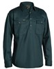 BISLEY LONG SLEEVES CLOSED FRONT DRILL SHIRT