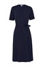 NNT JERSEY SHORT SLEEVE WRAP DRESS