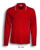 BOCINI STITCH FEATURE ESSENTIALS UNISEX ADULTS LONG SLEEVE POLO