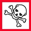 DANGEROUS GOODS GHS DECAL ACUTE TOXICITY SIGN