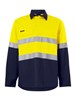 KING GEE HI VIS VENTED CLOSED LONG SLEEVE SHIRT TAPED
