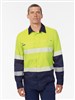 KING GEE DRY COOL HI VIS TAPED SHIRT LONG SLEEVE 