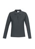 BIZ COLLECTION LADIES CREW LONG SLEEVE POLO