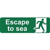 ESCAPE TO SEA SIGN