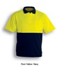 BOCINI UNISEX ADULTS HI VIS POLYFACECOTTON BACK SHORT SLEEVE POLO