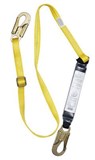 MSA SHOCK ABSORBING LANYARD 2M STEEL SNAPHOOKS