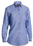 BISLEY LADIES CHAMBRAY SHIRT LONG SLEEVE