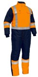 BISLEY X TAPED TWO TONE HI VIS FREEZER COVERALL