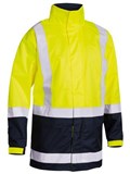 BISLEY TAPED HI VIS RECYCLED RAIN SHELL JACKET