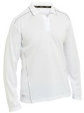 BISLEY COOL MESH LONG SLEEVE POLO WITH REFLECTIVE PIPING