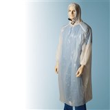 BASTION POLYETHELENE PONCHO WITH HOOD WHITE CTN200