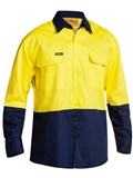 BISLEY HI VIS DRILL SHIRT LONG SLEEVE