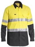 BISLEY RIPSTOP SHIRT LONG SLEEVE HI VIS W 3M TAPE