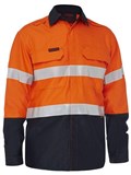 BISLEY APEX 160 TAPED HI VIS FR RIPSTOP VENTED SHIRT