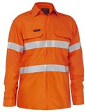 BISLEY APEX 160 TAPED HI VIS FR RIPSTOP VENTED SHIRT