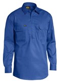 BISLEY CLOSED FRONT COTTON DRILL SHIRT