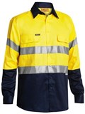 BISLEY SHIRT 2 TONE HI VIS LONG SLEEVE W TAPE