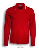 BOCINI STITCH FEATURE ESSENTIALS UNISEX ADULTS LONG SLEEVE POLO