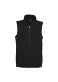 BIZ COLLECTION VEST MENS PLAIN MICROFLEECE