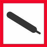 DANGEROUS GOODS GHS DECAL GASES UNDER PRESSURE DECAL SIGN