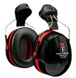 3M PELTOR OPTIME III HELMET EARMUFFS CL5 SLC80 33dB BLACKRED