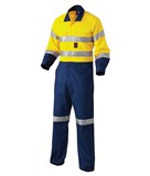 KING GEE HI VIS COMBINATION OVERALL SPLICED