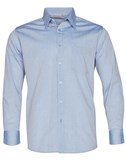 BENCHMARK MENS FINE CHAMBRAY LONG SLEEVE SHIRT