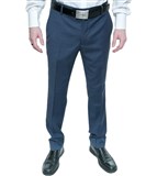 DAVID MARCS MENS SLIM FIT WOOL BLEND TROUSERS