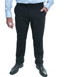 DAVID MARCS MENS RELAX FIT WOOL BLEND TROUSERS