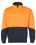 AIW MENS HI VIS LONG SLEEVE FLEECY SWEAT SHIRT