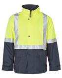 AIW HI VIS TWO TONE RAIN PROOF JACKET WITH QUILT LINING