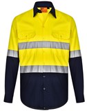 AIW UNISEX TAPED HI VIS COOL BREEZE SAFETY LS SHIRT
