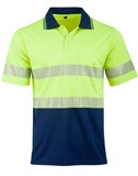 AIW UNISEX HI VIS COOLDRY SEGMENTED SS POLO