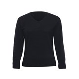 ECO MERINO DETAILED VEE PULLOVER WOMENS