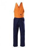 HARD YAKKA OVERALLS HI VIS 2 TONE ACTION  BACK 